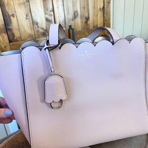 Kate Spade Light Pink Scalloped Tote